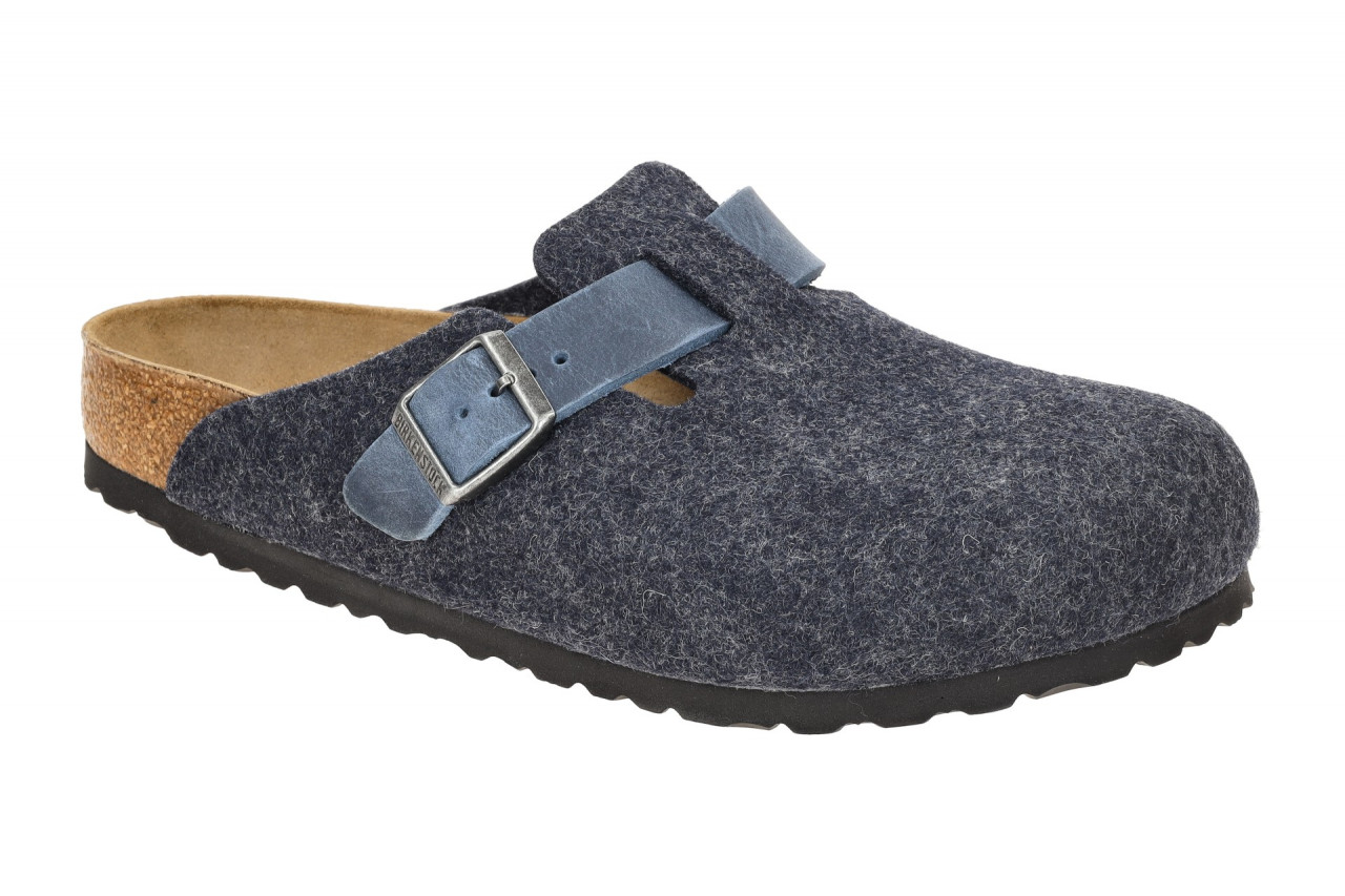 Birkenstock BOSTON BS 1028279 blau - bequeme Pantoletten f?r Herren 1 Birkenstock BOSTON BS 1028279 blau - bequeme Pantoletten f?r Herren