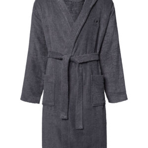 Chiemsee Unisex Bademantel mit Kapuze 100% Baumwolle Gr.S - XXL grau