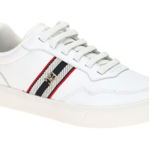 Tommy Hilfiger TH WEBBING CUPSOLE FW09001 YBS wei? - sportliche Slipper f?r D...
