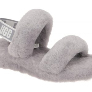 UGG OH YEAH 1107953 samt grau - Riemchen Sandale f?r Damen