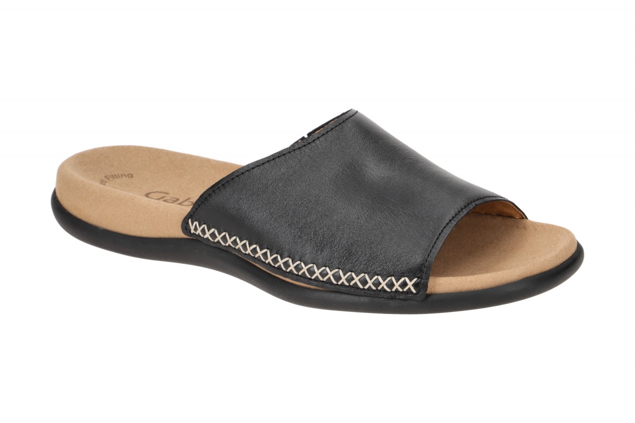Gabor 03.705.27 schwarz - bequeme Pantolette f?r Damen 1 Gabor 03.705.27 schwarz - bequeme Pantolette f?r Damen