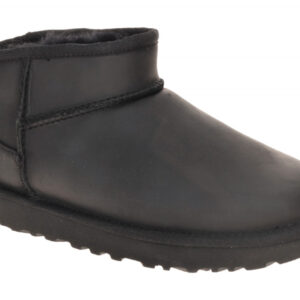 UGG CLASSIC ULTRA MINI LTHR 1174210 BLK schwarz - Winterstiefel f?r Damen