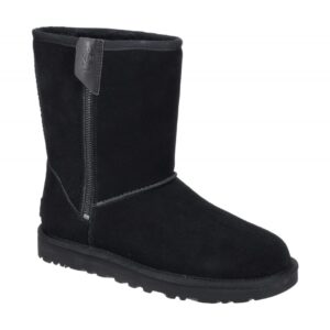 UGG CLASSIC SHORT BAILEY ZIP 1144043 BLK schwarz - Winterstiefel f?r Damen