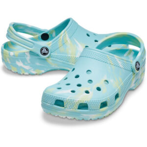 Crocs Marbled Classic Clog Unisex Erwachsene Sandale 206867-4SU Türkis