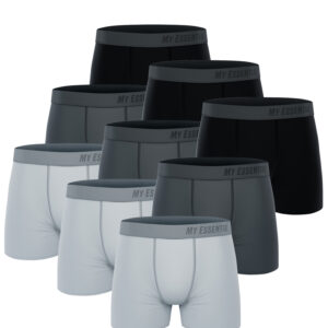 9 er Pack My Essential Clothing Basic Boxershorts Cotton Bio Herren Shorts Unter...