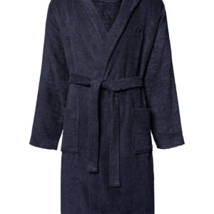 Chiemsee Unisex Bademantel mit Kapuze 100% Baumwolle Gr.S - XXL dunkelblau