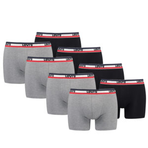 Levi's Sportswear Logo Herren Boxershorts Unterwäsche aus Bio-Baumwolle im 8er P...