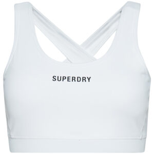 Superdry CORE MID IMPACT BRA Damen Sport BH Sport Unterwäsche WS311411A weiss