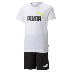 Puma Tee & Shorts Set weiss/schwarz 847310 02