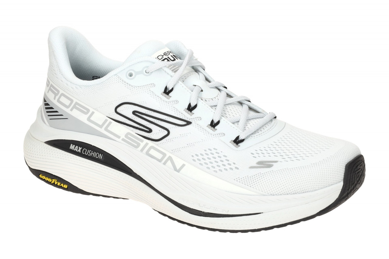 Skechers MAX CUSHIONING PROPULSION 220509 WBK wei? - Sportschuhe f?r Herren 1 Skechers MAX CUSHIONING PROPULSION 220509 WBK wei? - Sportschuhe f?r Herren