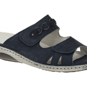 Waldl?ufer GARDA 210504 191 217 dunkel-blau - bequeme Pantolette f?r Damen