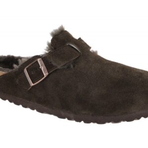 Birkenstock BOSTON VL SHEARLING 1020567 dunkel-braun - UNISEX Damen- und Herr...