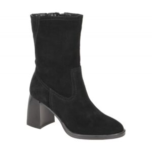 Tamaris Stiefelette Ankle Boots schwarz Velour 1-25019-41
