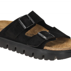 Birkenstock ARIZONA PAP CHUNKY 1028403 schwarz - bequeme Pantolette f?r Damen
