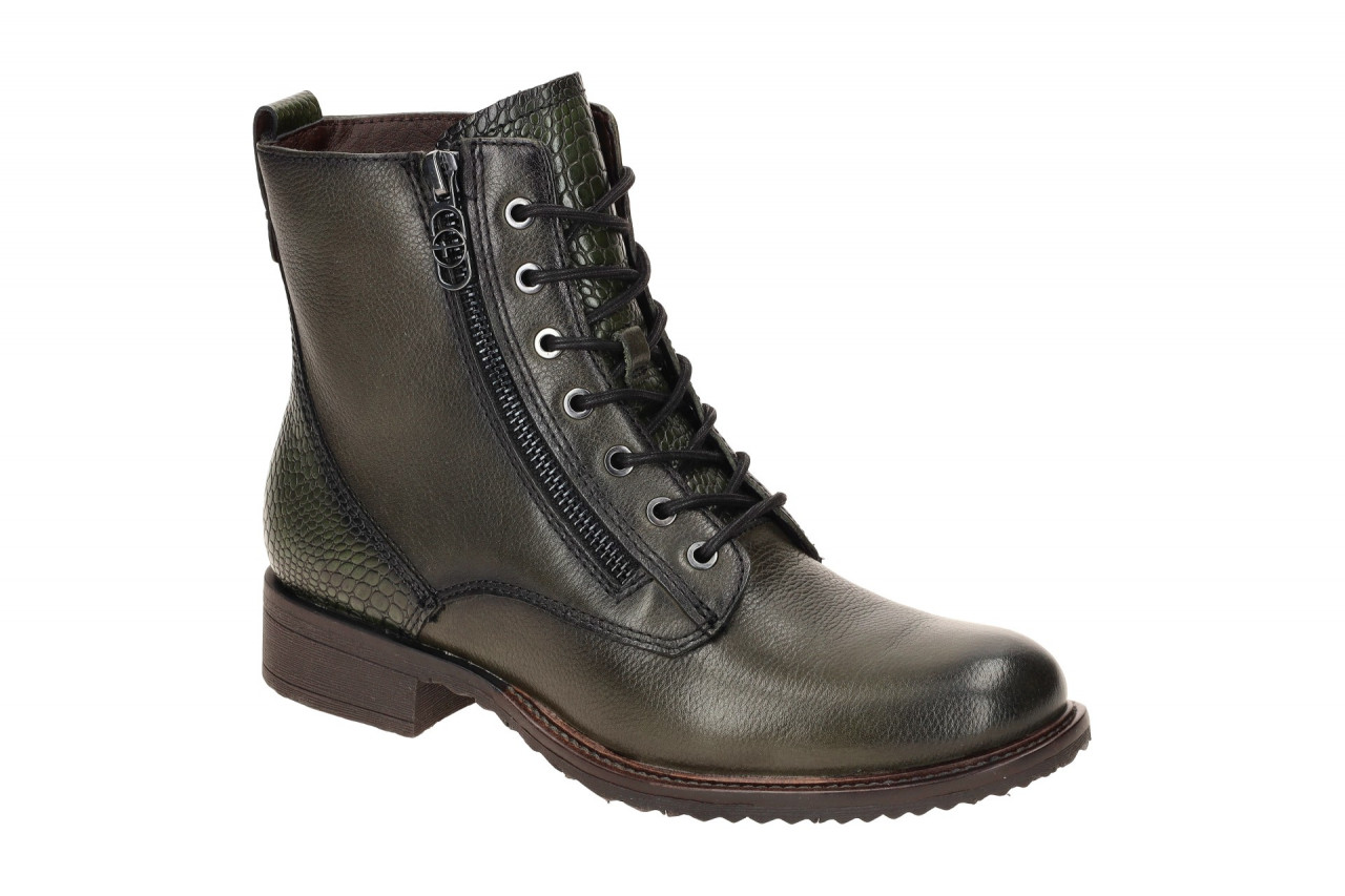 Tamaris Stiefel Schn?r Boots gr?n olive 1-25211-43 1 Tamaris Stiefel Schn?r Boots gr?n olive 1-25211-43