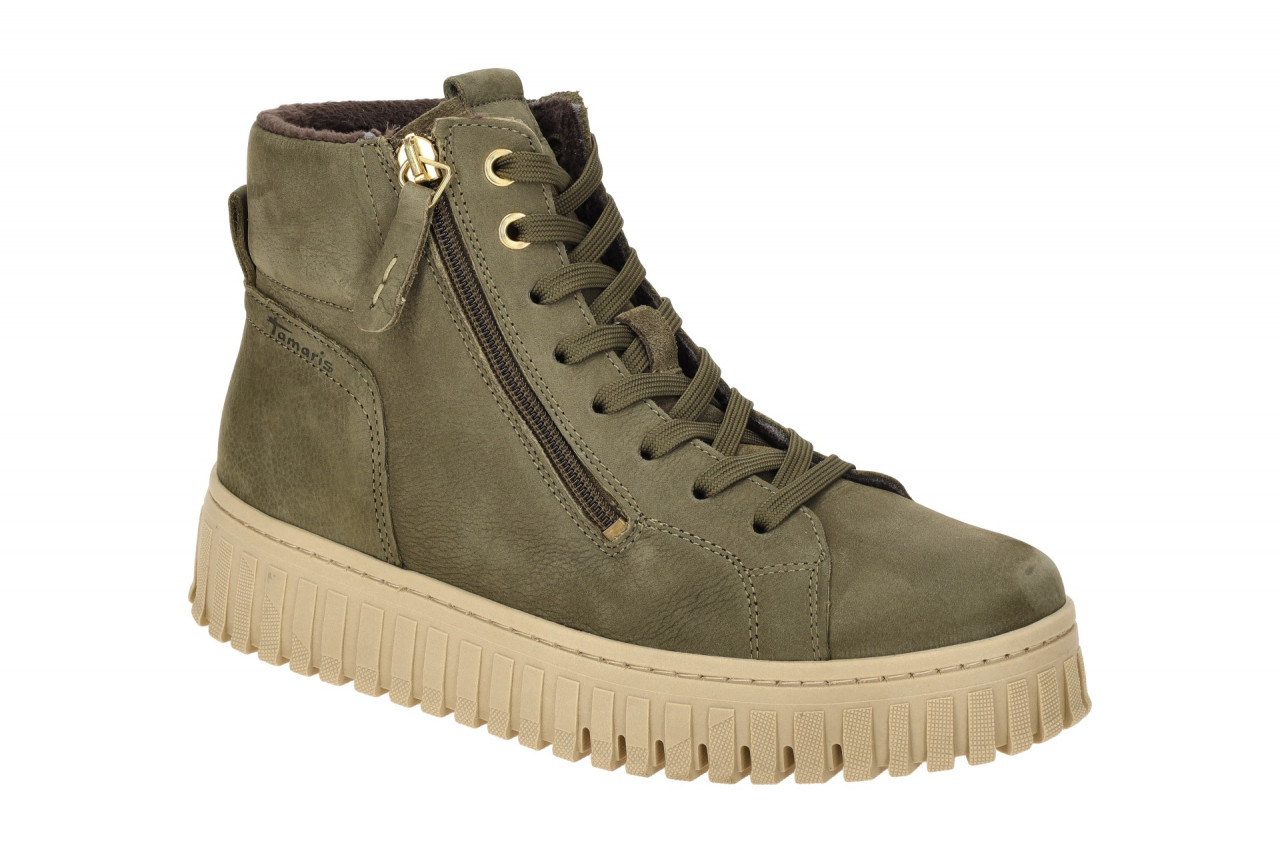 Tamaris Plateau Boots gr?n olive Nubuck 1-25206-43 1 Tamaris Plateau Boots gr?n olive Nubuck 1-25206-43