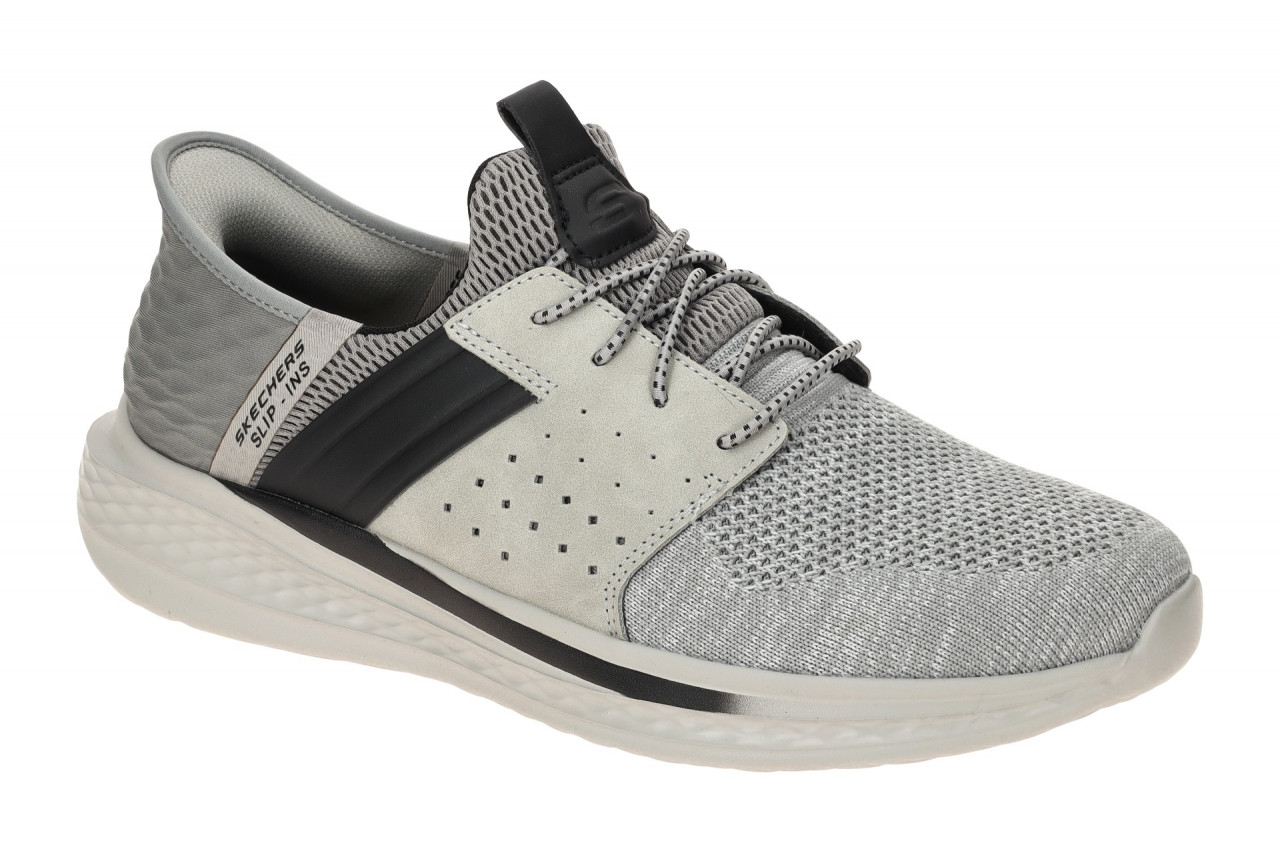 Skechers SLADE 210811 GRY grau - Slipper f?r Herren 1 Skechers SLADE 210811 GRY grau - Slipper f?r Herren