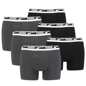Puma Herren Boxer Boxershorts Men Unterhose Multi Logo Pant Unterwäsche 6er Pack...