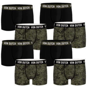 8er Pack Von Dutch Basic Boxer Boxershorts Herren Unterwäsche VD1BCX2CAM