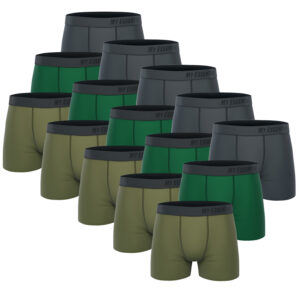 15 er Pack My Essential Clothing Basic Boxershorts Cotton Bio Herren Shorts Unte...