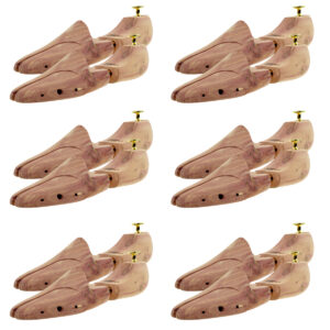 Schuhspanner aus Zedernholz Echtholz für Damen und Herren mit Doppelfeder Optima...