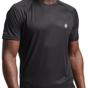 Superdry Herren Train Active SS Tee T-Shirt MS311338A schwarz