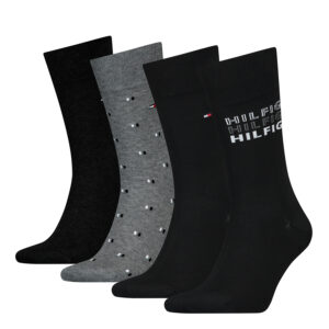 4 Paar Tommy Hilfiger Herren TH Men Giftbox 4P Gr. 39 - 46 Business Socken Gesch...