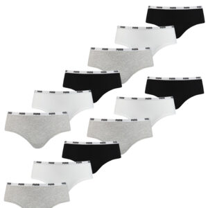 Puma Women Hipster Damen Slip Unterwäsche 701218976 12er Pack