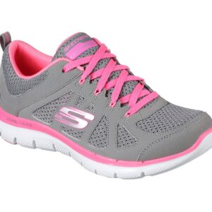 Skechers Sport Womens FLEX APPEAL 2.0 SIMPLISTIC Sneakers Damen Schuhe Grau