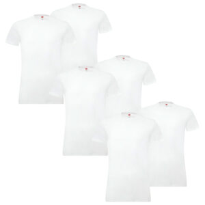 6er Pack Levis Solid Crew T-Shirt Men Herren Unterhemd Rundhals Stretch Cotton