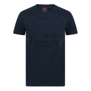 Superdry Herren Shirt Shop Embossed Tee T-Shirt Short Sleeve M10000033B Dunkelbl...