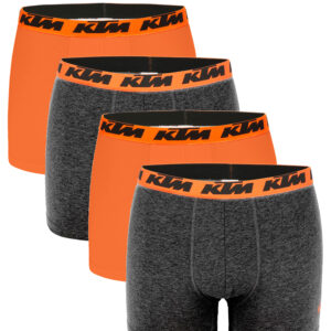 KTM by FREEGUN Boxershorts für Herren Unterwäsche Pant Men´s Boxer 4 er Multipac...
