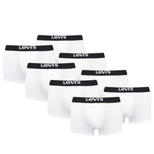Levi's Solid Basic Herren Boxershorts Unterwäsche aus Bio-Baumwolle im 8er Pack