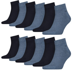 Calvin Klein Quarter Sneaker Socken Herren Kurzsocke 12 Paar