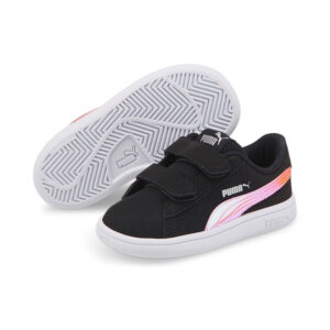 PUMA Smash v2 HOLO V INF Kids Sneaker Schuhe schwarz 385576 02