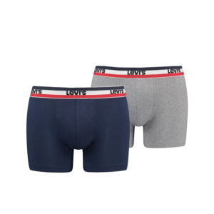 Levi's Sportswear Logo Herren Boxershorts Unterwäsche aus Bio-Baumwolle im 2er P...