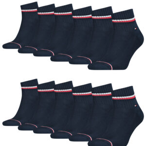 12 Paar TOMMY HILFIGER Herren ICONIC QUARTER Gr. 39 - 49 Sneaker Socken