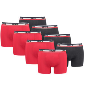 Levi's Sportswear Logo Herren Boxershorts Unterwäsche aus Bio-Baumwolle im 8er P...