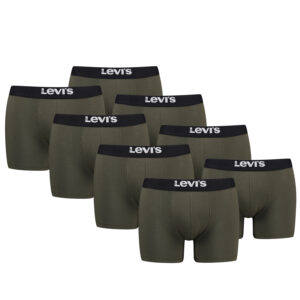 Levi's Solid Herren Boxershorts Unterwäsche aus Bio-Baumwolle im 8er Pack