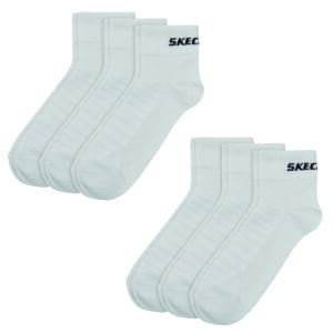 6 Paar Skechers Unisex Quarter Socken SK42017