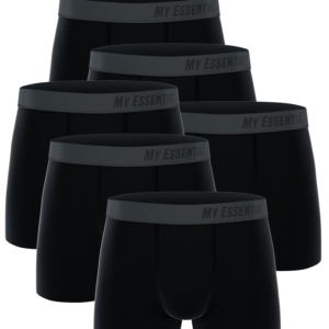 6 er Pack My Essential Clothing Basic Boxershorts Cotton Bio Herren Shorts Unter...