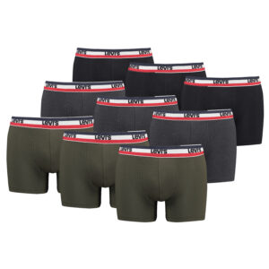 9er Pack Herren Levis SPRTSWR LOGO BOXER BRIEF Boxershorts Unterwäsche Pants