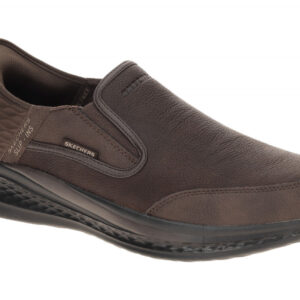Skechers SLADE 205237 RDBR dunkel-braun - Slipper f?r Herren