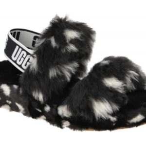 UGG OH YEAH SPOTS 1118165 BLK schwarz - Riemchen Sandale f?r Damen
