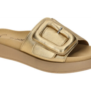 Gabor 63.751.63 gold - bequeme Pantolette f?r Damen