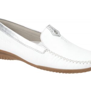 Gabor 86.090.50 wei? - bequeme Slipper f?r Damen
