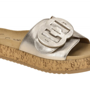 Gabor 63.760.62 grau - bequeme Pantolette f?r Damen