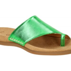 Gabor 43.700.79 gr?n - Pantoletten f?r Damen