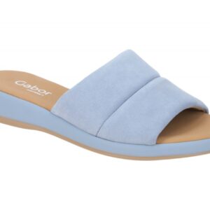 Gabor 22.730.26 hell-blau - bequeme Pantolette f?r Damen