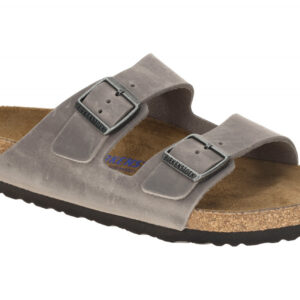 Birkenstock ARIZONA BS 552801 grau - bequeme Pantoletten f?r Herren